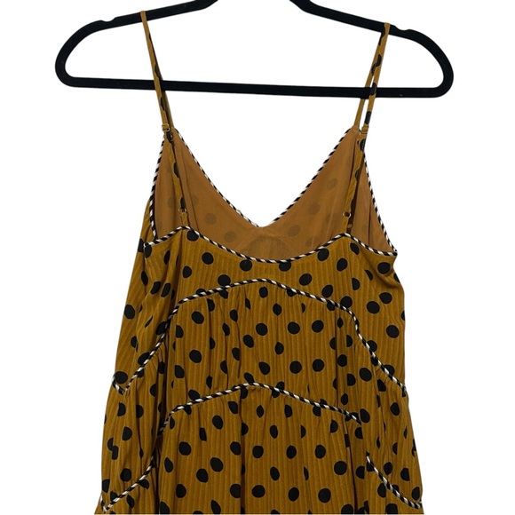 House of Harlow 1960 Mustard Polka Dot Maxi Dress - Picture 9 of 12